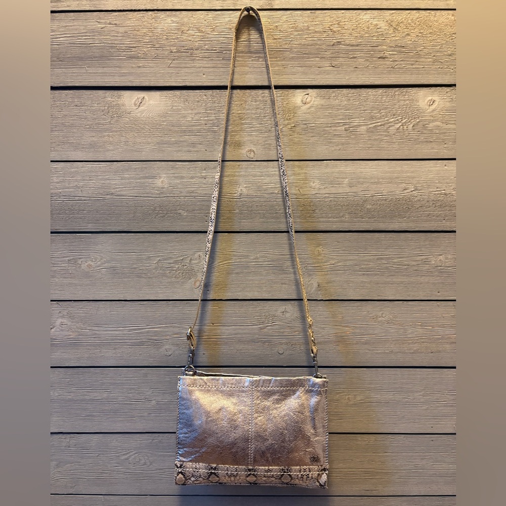 The Sak Metallic Crossbody with Snake-Print Trim - Picture 4 of 14